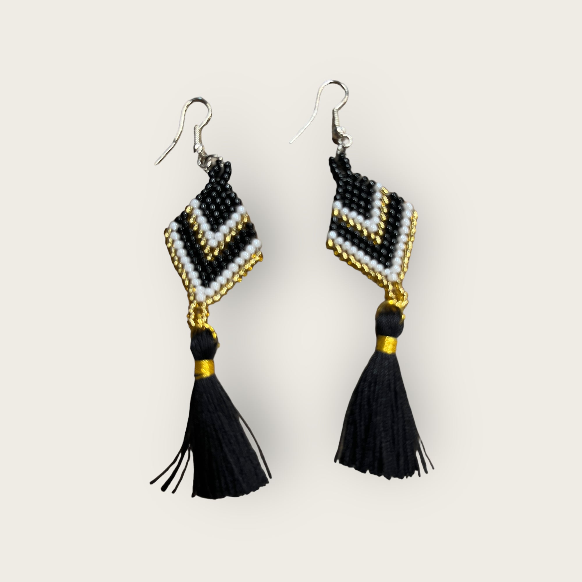 Black Glass Beads Earrings at Rs 130/pair in New Delhi | ID: 2852166730233